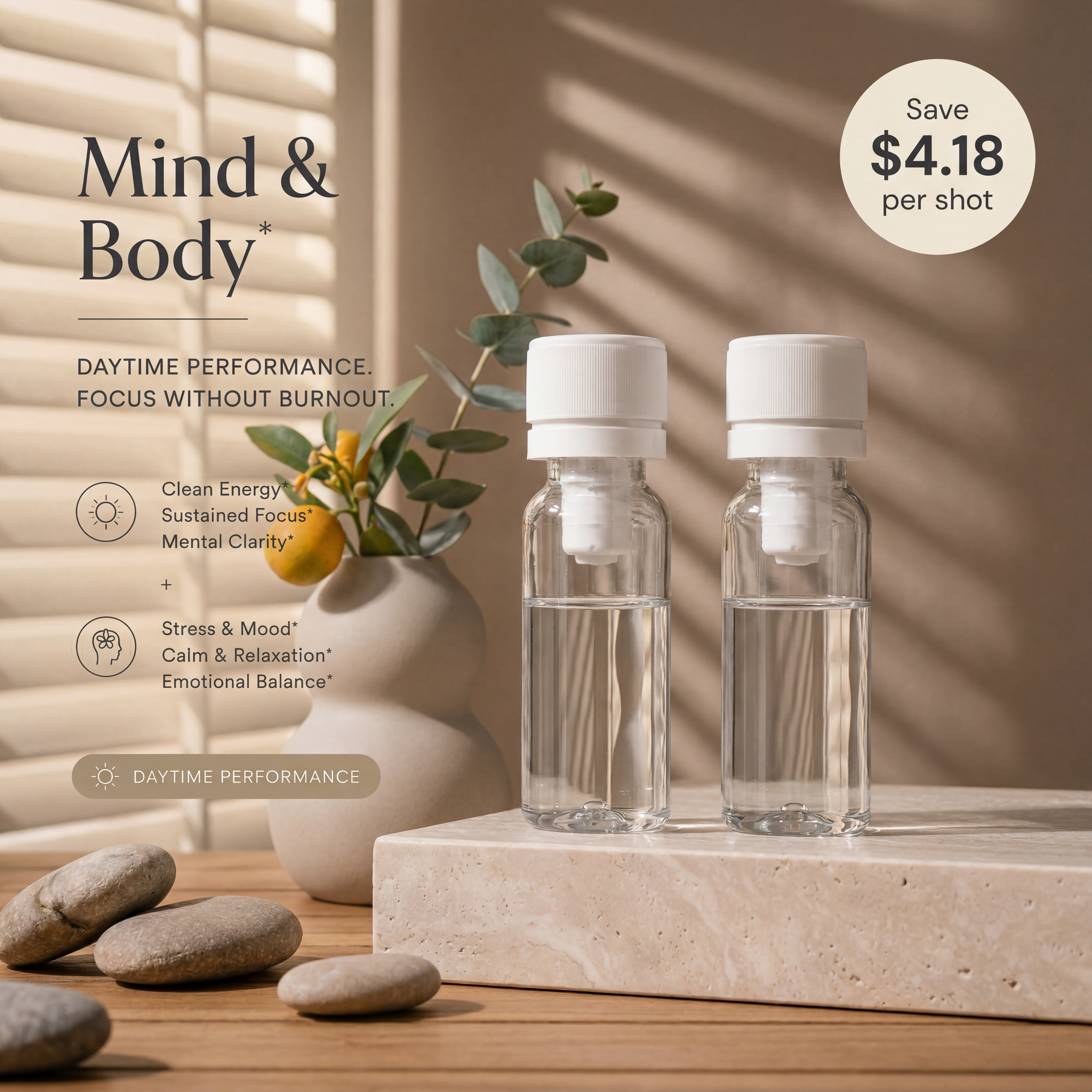 Mind & Body - Clean Energy + Stress & Mood (12 Pack)